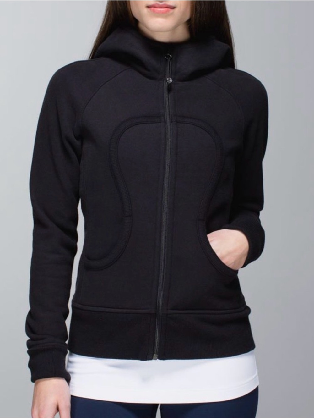 Lululemon Scuba Jacket Women’s Medium Black Trending Full-Zip Hoodie